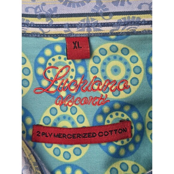 Visconti Men's XL Blue Stripe Long Sleeve‎ Button Down Shirt - Picture 4 of 9